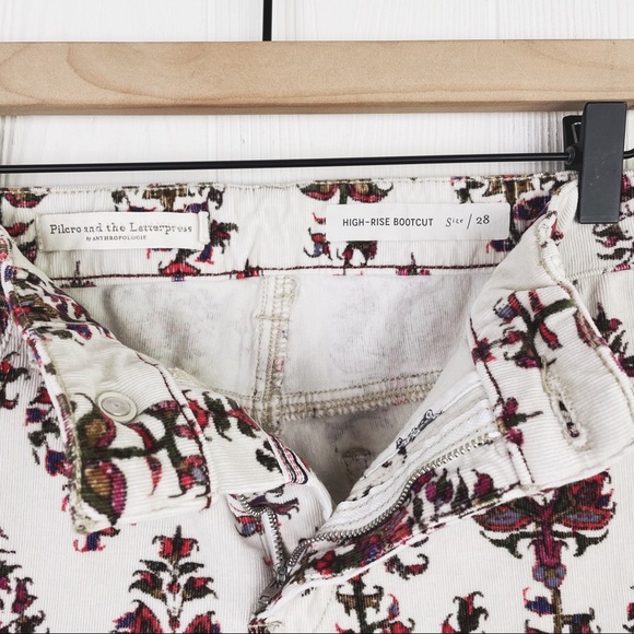 Anthropologie Pilcro & The Letterpress High-Rise Bootcut Corduroy Flare Pants - Picture 7 of 14